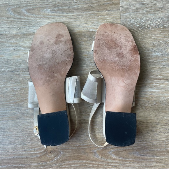 Stuart Weitzman Chunky Square-Toe Slingbacks - Picture 6 of 10